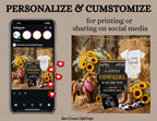 A Little Cowgirl is Coming, Farm Girl Digital Gender Reveal, Digital Western Pregnancy Announcement Customizable Editable Template - TailoredTreasuresDigitalDesigns™