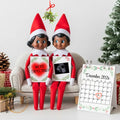 We're Expecting, Elf Shelf Digital Pregnancy Announcement, Customizable Christmas Themed, Editable Details Template - TailoredTreasuresDigitalDesigns™