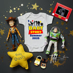 Digital Pregnancy Announcement, Baby Story, Customizable Toy Story Themed, Personalized Editable Template TailoredTreasuresDigitalDesigns™