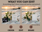 Simple Modern Beach, Digital Pregnancy Announcement, Gender Neutral Customizable Summer Themed, Canva Instant Download Editable Template - TailoredTreasuresDigitalDesigns™