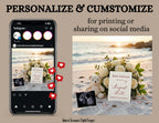 Simple Modern Beach, Digital Pregnancy Announcement, Customizable Summer Themed, Gender Neutral ,Canva Instant Download Editable Template - TailoredTreasuresDigitalDesigns™