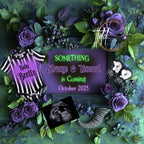 Digital Spooky Pregnancy Announcement, Something Strange & Unusual, Customizable Beetlejuice Themed, Personalized Editable Template TailoredTreasuresDigitalDesigns™