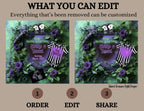 Digital Spooky Pregnancy Announcement, Strange & Unusual, Customizable Beetlejuice Themed, Personalized Editable Template TailoredTreasuresDigitalDesigns™