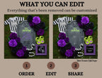 Digital Spooky Pregnancy Announcement, It's Showtime, Customizable Beetlejuice Themed, Personalized Editable Template TailoredTreasuresDigitalDesigns™