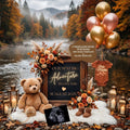Digital Mountains Pregnancy Announcement, Our Next Big Adventure, Customizable Outdoorsy Themed, Personalized Editable Template TailoredTreasuresDigitalDesigns™