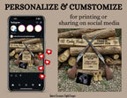 Hunting Buck or Doe Baby Reveal Digital Editable Template, Canva Social Media Template TailoredTreasuresDigitalDesigns™