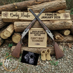Hunting Rifle Digital Pregnancy Announcement, Buck or Doe, Canva Downloadable Editable Social Media Template TailoredTreasuresDigitalDesigns™