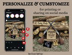 Hunting Rifle Digital Pregnancy Announcement, Buck or Doe, Canva Downloadable Editable Social Media Template TailoredTreasuresDigitalDesigns™