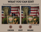 Digital Military Pregnancy Announcement, New Recruit, USA Baby, Soldier Customizable Personalized Editable Template TailoredTreasuresDigitalDesigns™