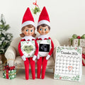 We're Expecting, Elf Shelf Digital Pregnancy Announcement, Christmas Customizable Editable Template - TailoredTreasuresDigitalDesigns™