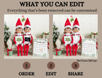 We're Expecting, Elf Shelf Digital Pregnancy Announcement, Christmas Customizable Editable Template - TailoredTreasuresDigitalDesigns™