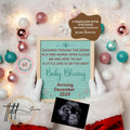 Digital Christmas Pregnancy Announcement, A Little One is on the Way, Customizable Mint Winter Themed, Personalized Editable Template TailoredTreasuresDigitalDesigns™