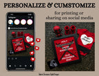 Digital Deadpool Chimichangas Pregnancy Announcement, Customizable Superhero Themed, Personalized Editable Template TailoredTreasuresDigitalDesigns™