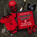 Digital Deadpool Maximum Effort Pregnancy Announcement, Customizable Superhero Themed, Personalized Editable Template TailoredTreasuresDigitalDesigns™