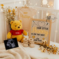 Disney Winnie The Pooh Editable Template, Our Little Hunny Is Due, Fully Customizable Digital Pregnancy Announcement TailoredTreasuresDigitalDesigns™