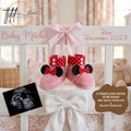 Disney Minnie Baby Girl Elegant Gender Reveal Announcement, Editable Instant Download Canva Template TailoredTreasuresDigitalDesigns™