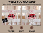 Disney Minnie Baby Girl Elegant Gender Reveal Announcement, Editable Instant Download Canva Template TailoredTreasuresDigitalDesigns™