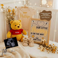 Disney Winnie The Pooh Editable Template, Our Little Hunny Is Due, Fully Customizable Digital Pregnancy Announcement TailoredTreasuresDigitalDesigns™