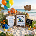 Beach Finding Dory Disney Pregnancy Announcement Template | Editable Canva | Instant Download TailoredTreasuresDigitalDesigns™