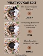 Easter Christian Pregnancy Announcement, He Is Risen And So Is Our Family, Spring Baby Reveal, Personalized Editable Canva Template
