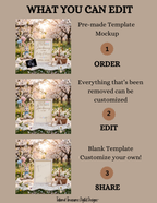 Somebunny is Due, Easter Digital Pregnancy Announcement, Gender Neutral, Customizable Spring Themed, Canva Instant Download Editable Template TailoredTreasuresDigitalDesigns™