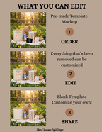 Somebunny Has Been Keeping A Secret, Easter Digital Pregnancy Announcement, Gender Neutral, Customizable Spring Themed, Canva Instant Download Editable Template TailoredTreasuresDigitalDesigns™