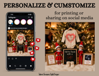Christmas Elf Pregnancy Announcement Canva Template | Oops, We Did It Again!