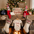 Christmas Elf Pregnancy Announcement Template | We’re Expecting | Editable Canva Download
