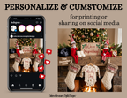 Christmas Elf Pregnancy Announcement Template | We’re Expecting | Editable Canva Download