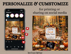We've Been Keeping a Secret, Fall Secret Digital Pregnancy Announcement, Autumn Themed, Instant Editable Template TrendyCustomApparel™