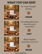 We've Been Keeping a Secret, Fall Secret Digital Pregnancy Announcement, Autumn Themed, Instant Editable Template TrendyCustomApparel™