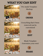 Get Ready to Fall in Love, Fall Pumpkin Digital Pregnancy Announcement, Customizable Autumn Instant Download Template TrendyCustomApparel™