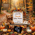 We've Been Keeping a Secret, Fall Secret Digital Pregnancy Announcement, Autumn Themed, Instant Editable Template TrendyCustomApparel™