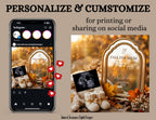 Rustic Fall Pregnancy Announcement | Fully Editable Digital Canva Template | Thanksgiving Themed TailoredTreasuresDigitalDesigns™