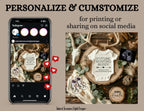 Digital Pregnancy Announcement, Future Hunter, Customizable Hunting Themed, Personalized Editable Template TailoredTreasuresDigitalDesigns™
