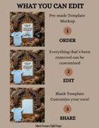 One in the Chamber Boy Pregnancy Announcement – Glock Gun Canva Template | Instant Digital Download TailoredTreasuresDigitalDesigns™