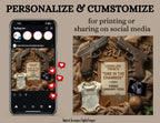 Digital Pregnancy Announcement, One in the Chamber, Customizable Glock Themed, Personalized Editable Template TailoredTreasuresDigitalDesigns™