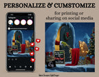 Even the Grinch Can't Steal Our Joy, Grinch Christmas Digital Pregnancy Announcement, Customizable Canva Downloadable Template TailoredTreasuresDigitalDesigns™