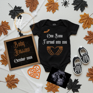 Digital Funny Pregnancy Announcement, Halloween Baby Reveal, Customizable Personalized Editable Template TailoredTreasuresDigitalDesigns™