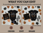 Digital Funny Pregnancy Announcement, Halloween Baby Reveal, Customizable Personalized Editable Template TailoredTreasuresDigitalDesigns™