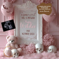 Digital Halloween Pregnancy Announcement, Girl's Gender Reveal, Customizable October Themed, Personalized Editable Template TailoredTreasuresDigitalDesigns™