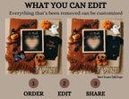 Digital Halloween Pregnancy Announcement, Trick or Treat Baby Reveal, Customizable Personalized Editable Template TailoredTreasuresDigitalDesigns™
