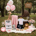 Jungle Animal Girl Baby Reveal Digital Editable Template, Instant Download Canva Template TailoredTreasuresDigitalDesigns™