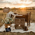 We're Having a Little Lamb, Western Farm Digital Pregnancy Announcement, Gender Neutral Customizable Editable Template TailoredTreasuresDigitalDesigns™