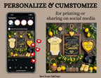 Life is About to Get A Whole Lot Sweeter, Digital Pregnancy Announcement, Customizable Lemons Fruit Themed, Canva Instant Download Editable Template - TailoredTreasuresDigitalDesigns™