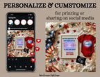 Digital Fireworks Pregnancy Announcement, Little Firecracker Coming, Customizable Independence Day Themed, Personalized Editable Template TailoredTreasuresDigitalDesigns™