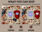 Digital Fireworks Pregnancy Announcement, Little Firecracker Coming, Customizable Independence Day Themed, Personalized Editable Template TailoredTreasuresDigitalDesigns™