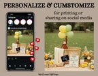 A Wild Little Monkey is Coming, Monkey Digital Pregnancy Announcement, Customizable Canva Editable Template, Gender Neutral Baby Reveal - TailoredTreasuresDigitalDesigns™