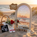 Digital Valentine's Pregnancy Announcement, Unexpected Baby, Customizable February Themed, Personalized Editable Template TailoredTreasuresDigitalDesigns™