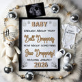 Ball Dropping, Jaw Dropping News, New Years Digital Pregnancy Announcement, Customizable Editable Template, Gender Neutral Baby Reveal - TailoredTreasuresDigitalDesigns™